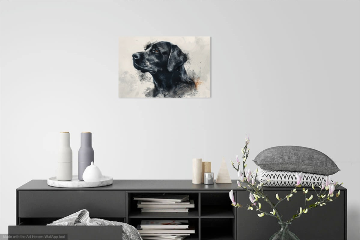 Esencja Spokoju i Oddania Czarnego Labradora - Portret