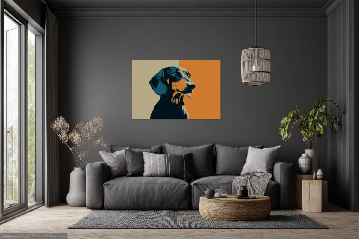 Jamnik w Stylu Flat Design – Minimalistyczna Grafika Wektorowa