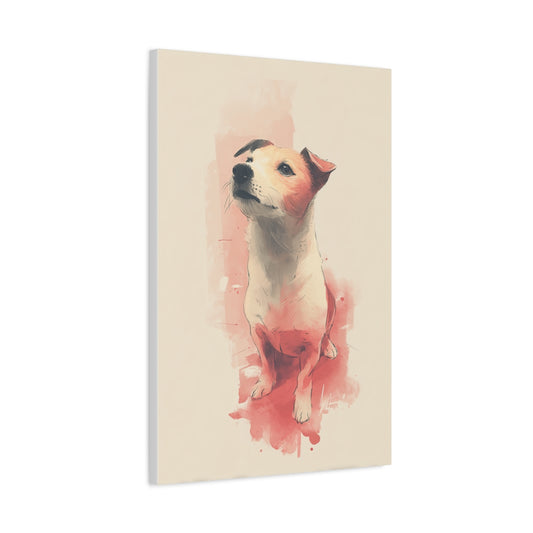Akwarelowa Ilustracja Jack Russell Terriera – Ciepły Portret Psa