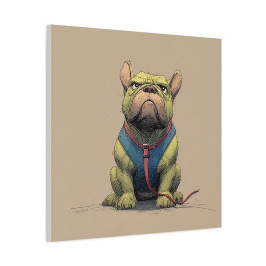 Hulkowy Buldog – Komiksowy Obraz Francuskiego Buldoga - Kolekcja Superbohaterów