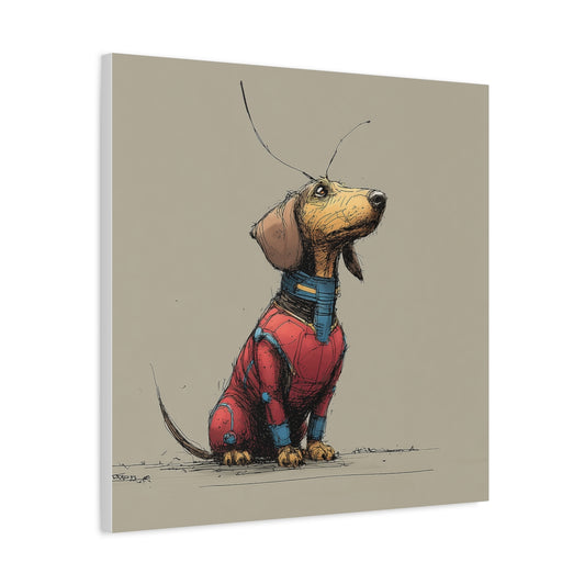 Jamnik jako Ant-Man – Obraz w Stylu Komiksowym