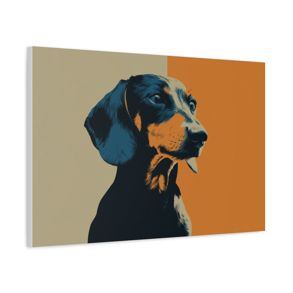 Jamnik w Stylu Flat Design – Minimalistyczna Grafika Wektorowa