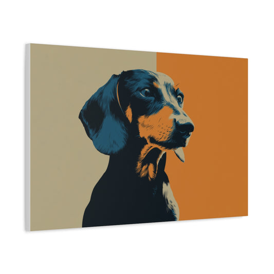 Jamnik w Stylu Flat Design – Minimalistyczna Grafika Wektorowa