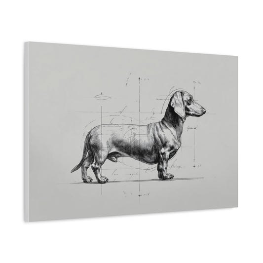 Jamnik z Notatnika Mistrza – Klasyczny Szkic Anatomiczny