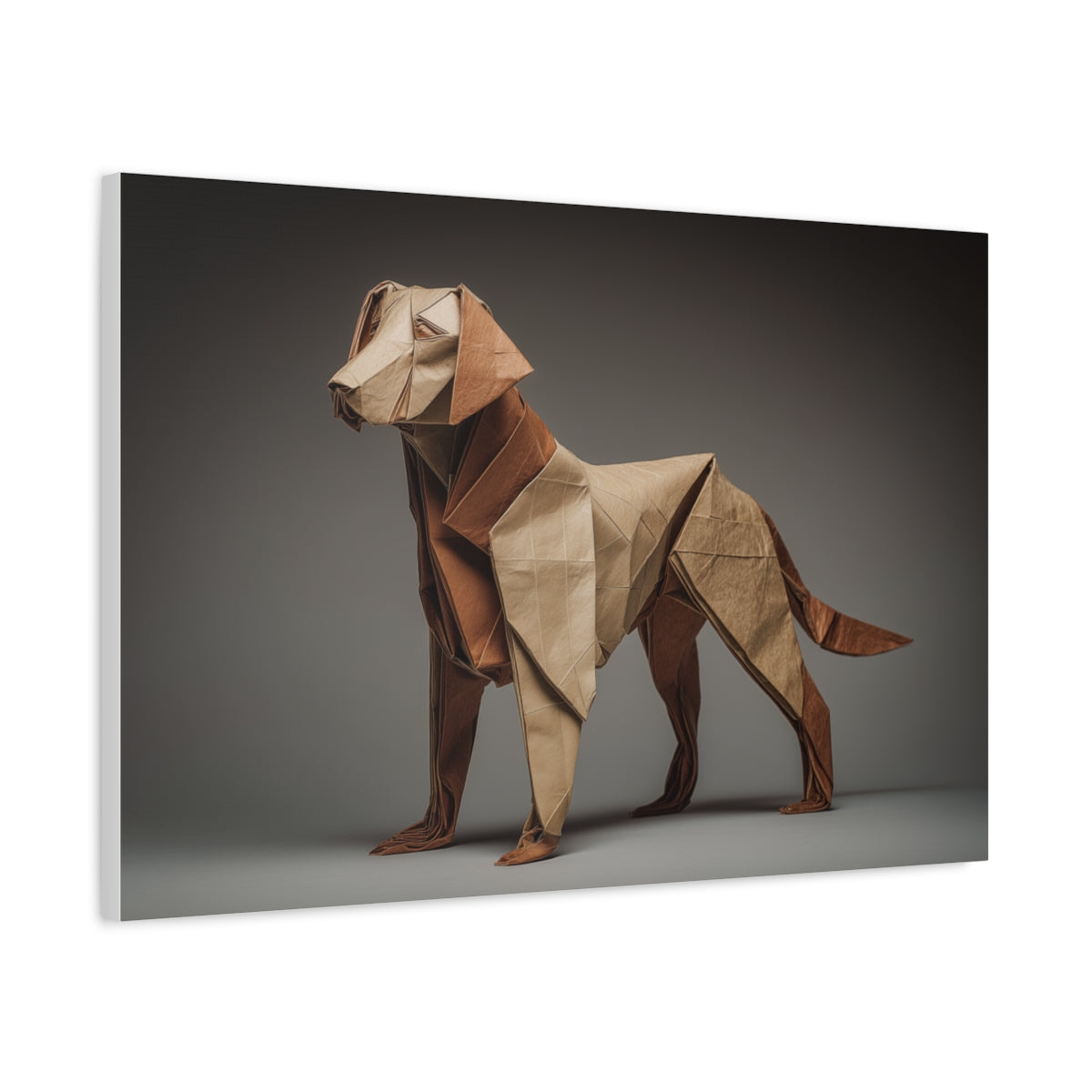 Labrador Retriever Jako Origami – Minimalistyczny Obraz Na Ścianę