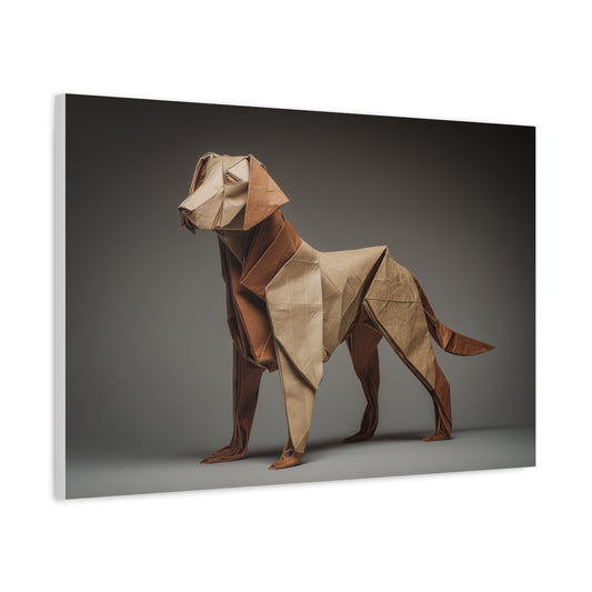 Labrador Retriever Jako Origami – Minimalistyczny Obraz Na Ścianę