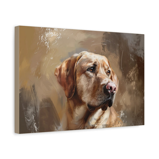 Biszkoptowy Labrador w Naturalnych Barwach – Obraz Dekoracyjny