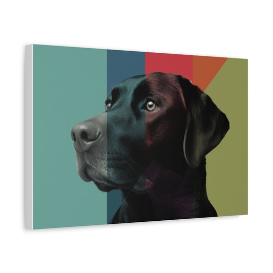 Nowoczesny Portret Labradora w Stylu Pop-Art – Dekoracja Ścienna Do Salonu Lub Biura