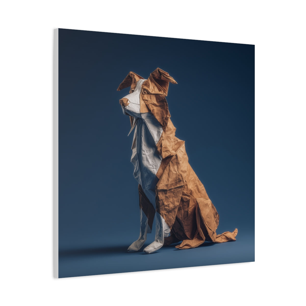 Origami Border Collie – Artystyczny Obraz Psa z Papieru