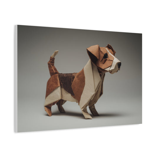 Origami Jack Russell Terrier – Artystyczny Portret Psa z Papieru