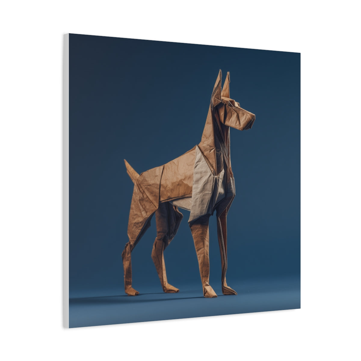 Origami Doberman – Obraz do Biura i Salonu