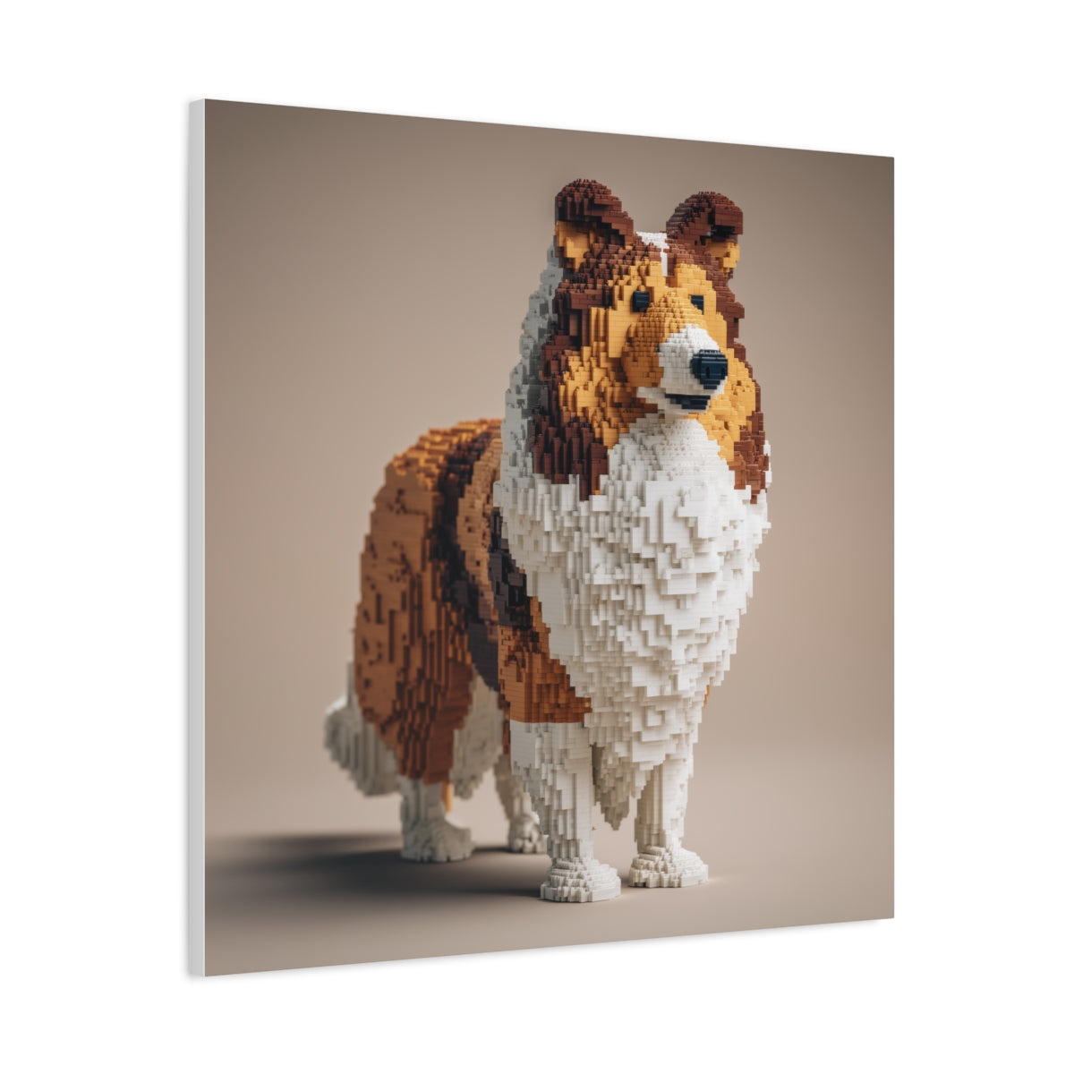 Owczarek Szetlandzki z LEGO – Artystyczny Portret Psa z Klocków