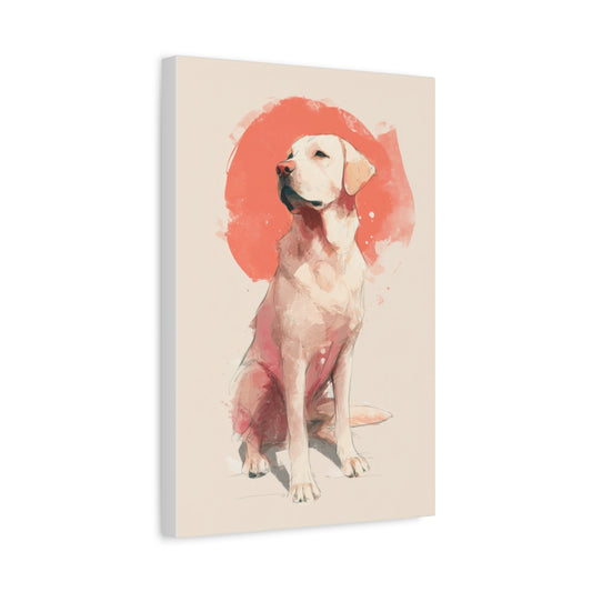 Stylowy Portret Labradora – Obraz Akwarelowy do Domu i Biura