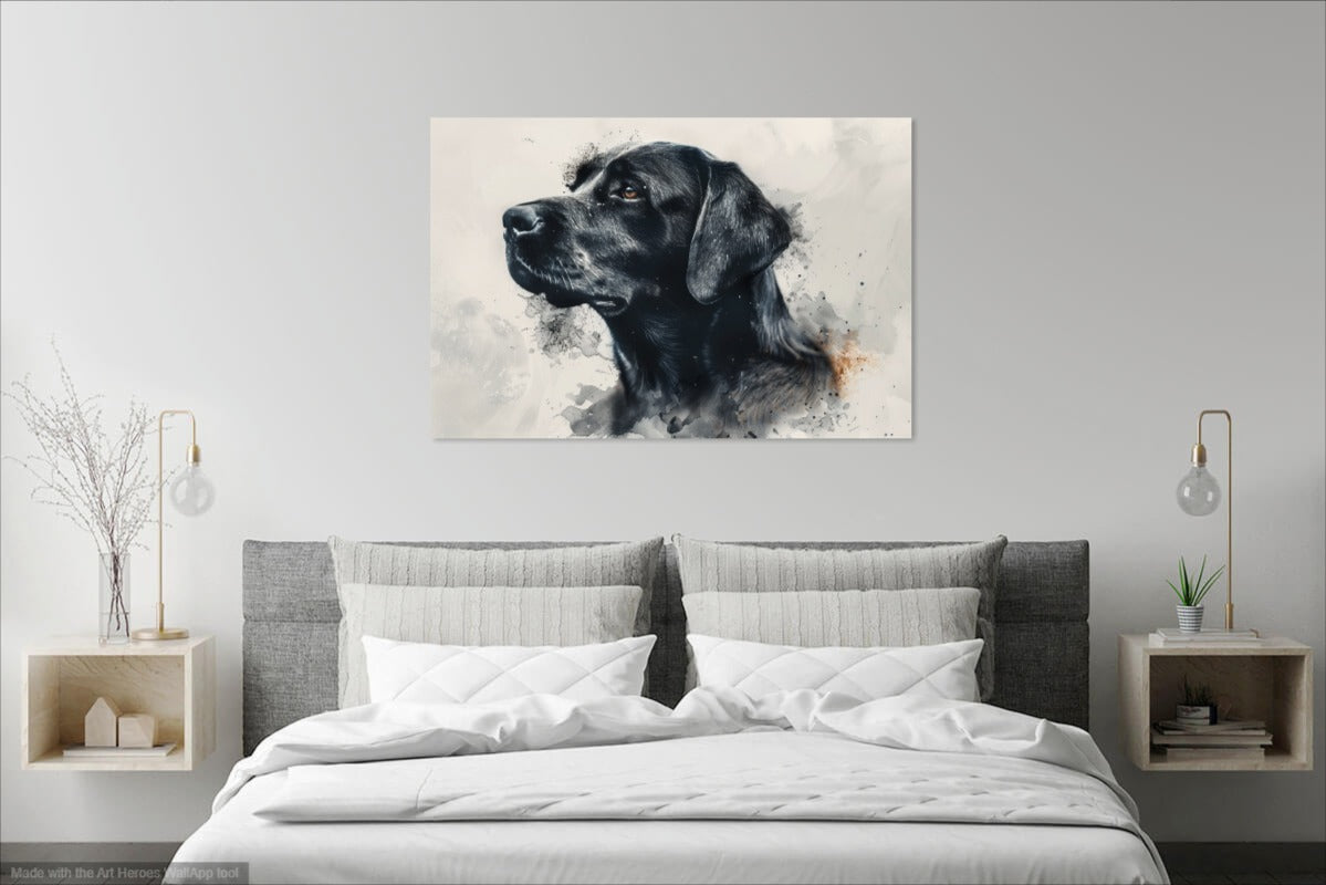 Esencja Spokoju i Oddania Czarnego Labradora - Portret