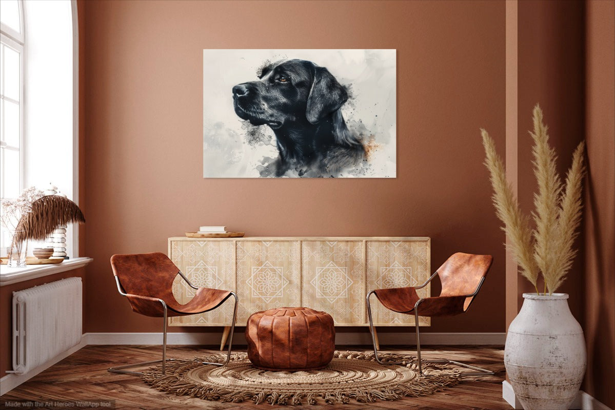 Esencja Spokoju i Oddania Czarnego Labradora - Portret