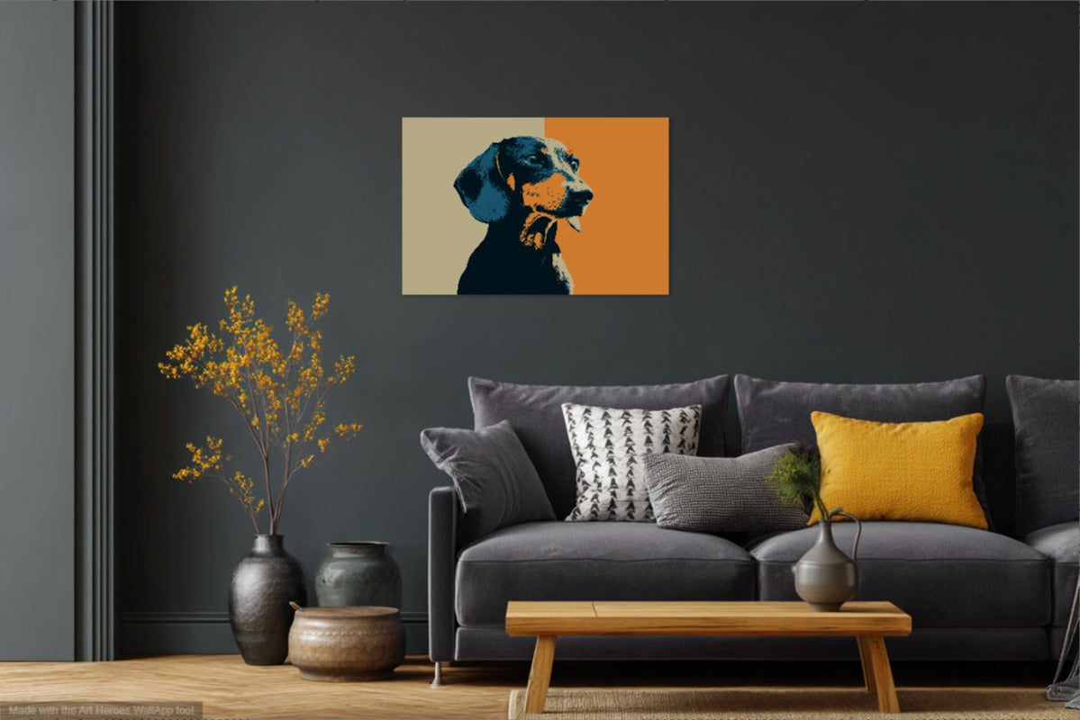 Jamnik w Stylu Flat Design – Minimalistyczna Grafika Wektorowa