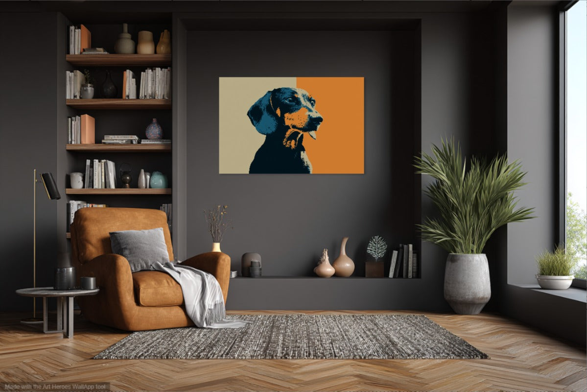 Jamnik w Stylu Flat Design – Minimalistyczna Grafika Wektorowa