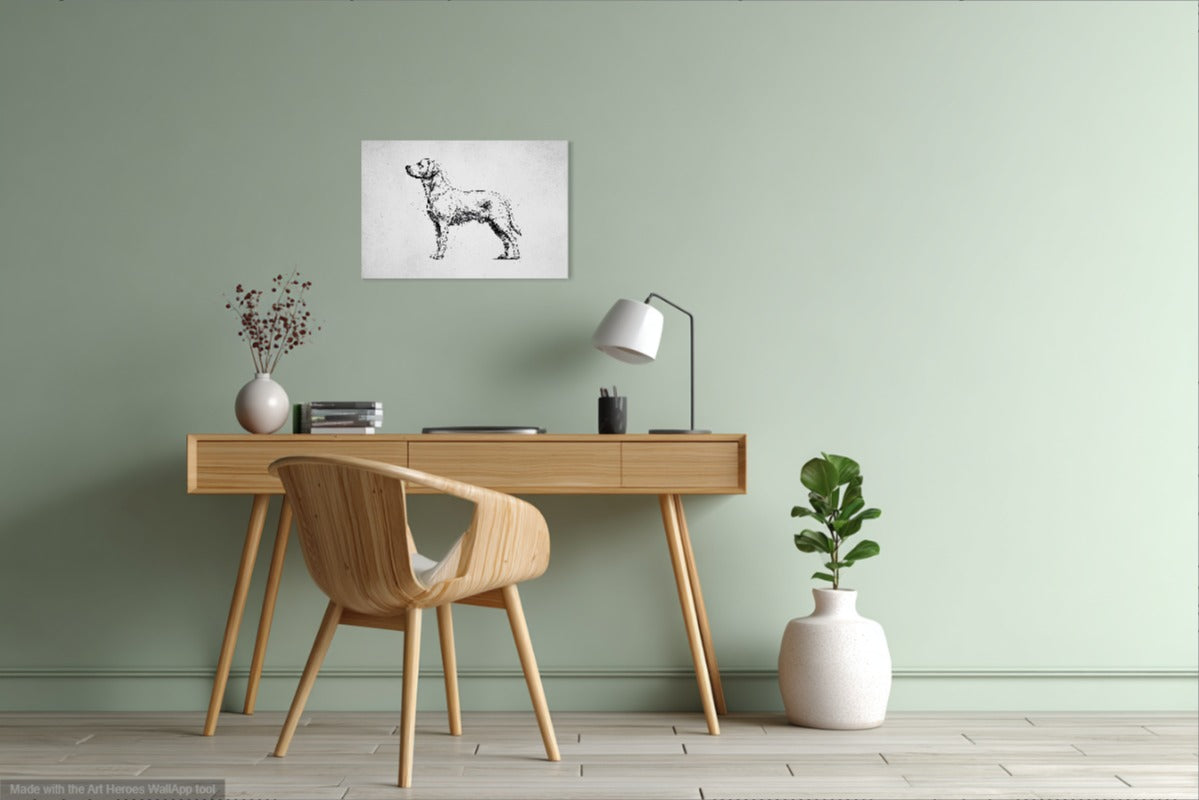 Obraz Anatomiczny Labradora - Klasyczny Rysunek Do Biura i Gabinetu