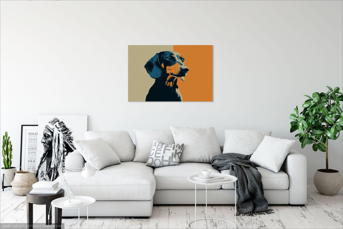 Jamnik w Stylu Flat Design – Minimalistyczna Grafika Wektorowa