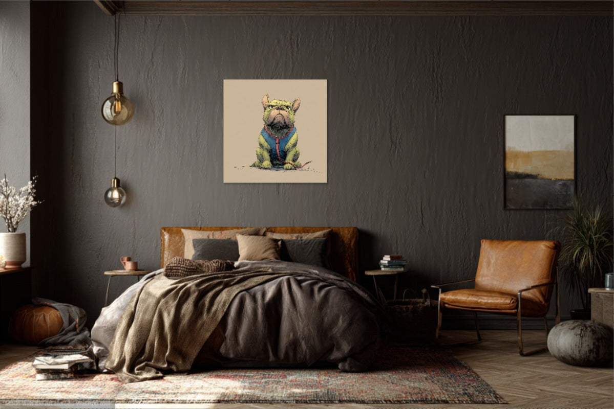 Hulkowy Buldog – Komiksowy Obraz Francuskiego Buldoga - Kolekcja Superbohaterów