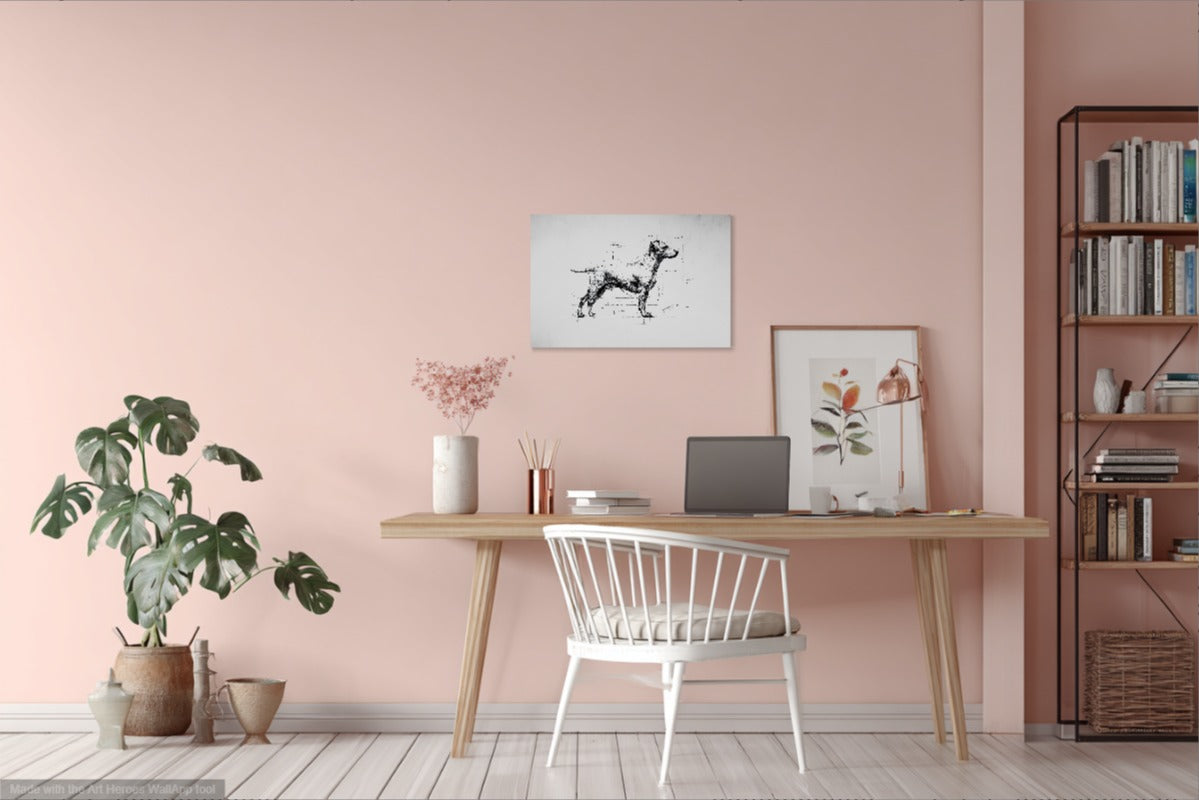 Anatomiczny Szkic Jack Russell Terriera – Minimalistyczna Grafika