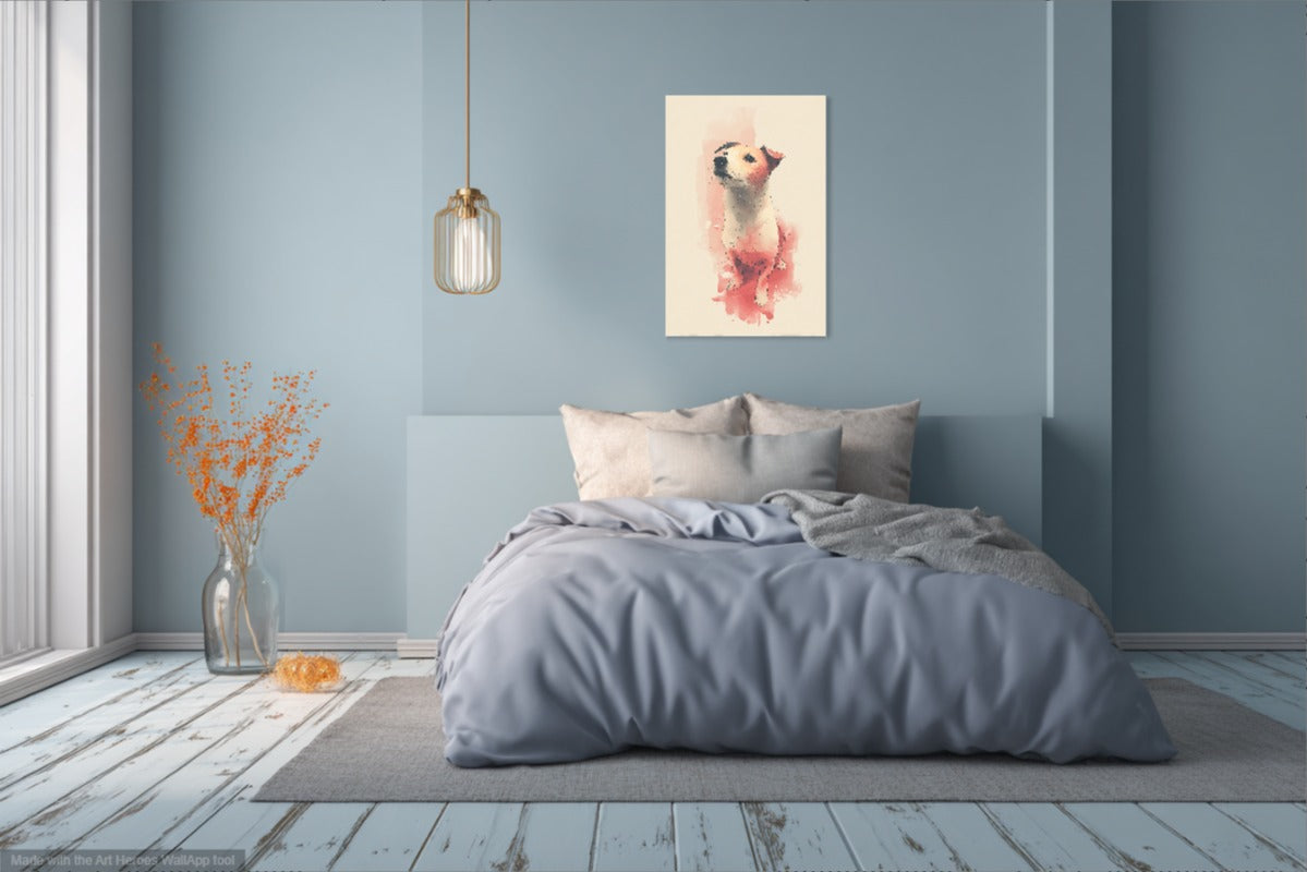 Akwarelowa Ilustracja Jack Russell Terriera – Ciepły Portret Psa