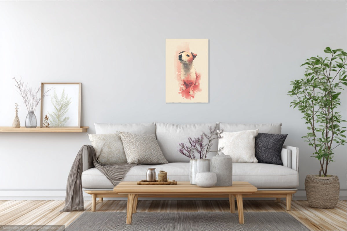 Akwarelowa Ilustracja Jack Russell Terriera – Ciepły Portret Psa