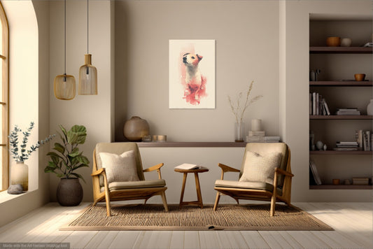 Akwarelowa Ilustracja Jack Russell Terriera – Ciepły Portret Psa