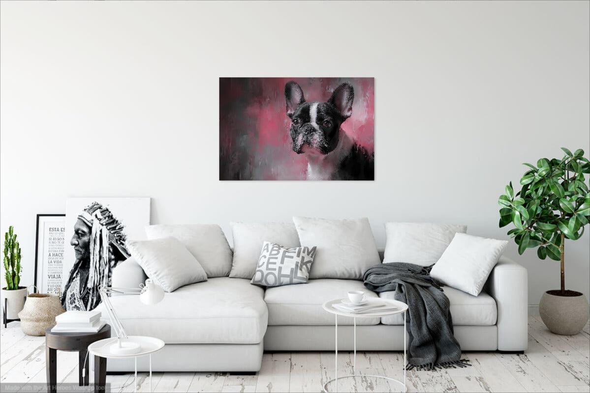 Buldog Francuski Street Art – Miejski Obraz na Ścianę