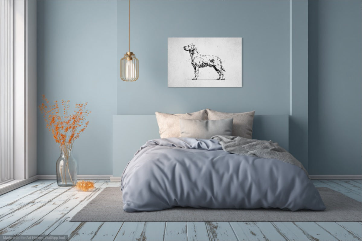 Obraz Anatomiczny Labradora - Klasyczny Rysunek Do Biura i Gabinetu