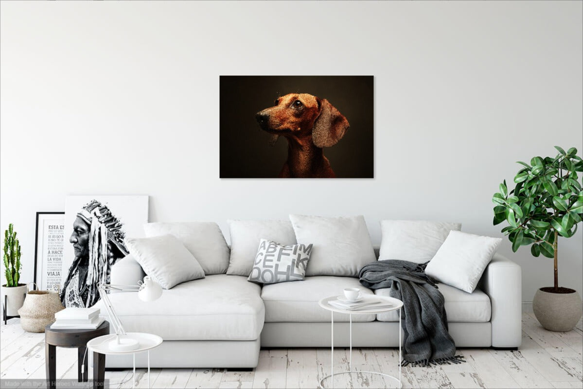 Portret Jamnika – Klasyczna Ilustracja Psa w Stylu Realistycznym