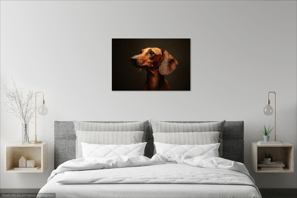 Portret Jamnika – Klasyczna Ilustracja Psa w Stylu Realistycznym