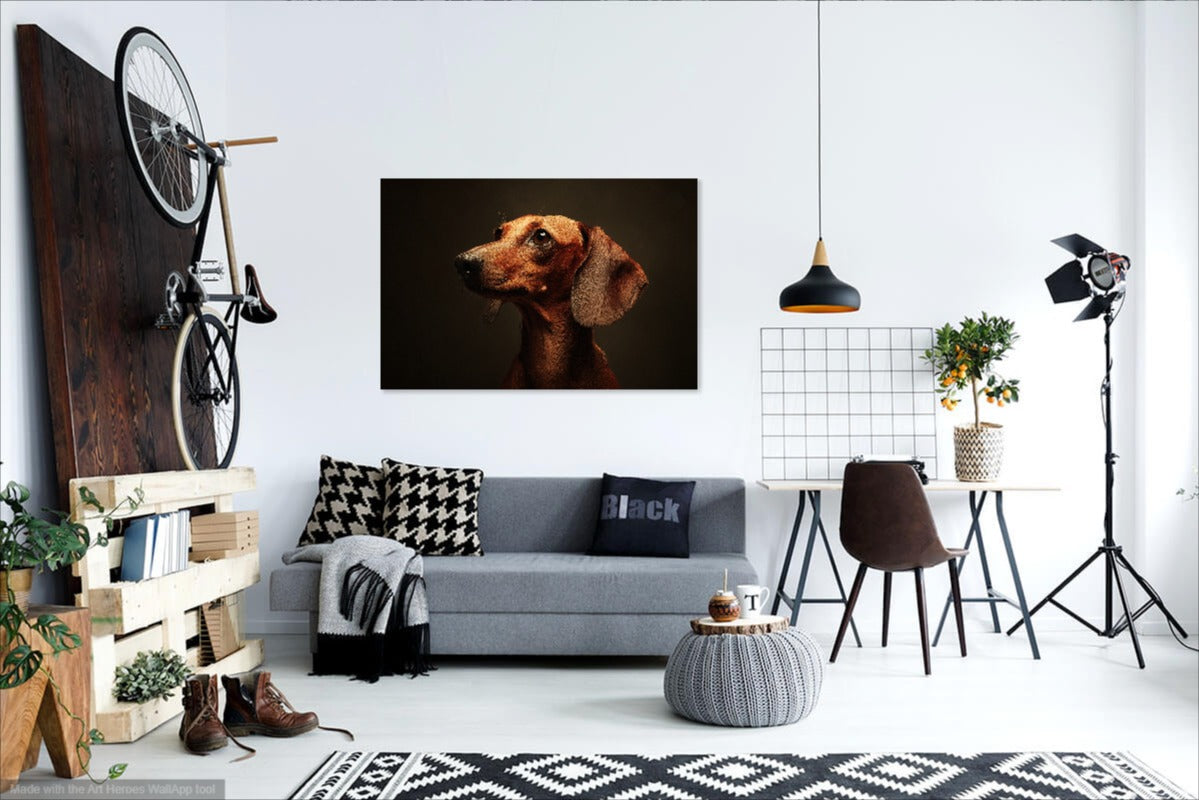 Portret Jamnika – Klasyczna Ilustracja Psa w Stylu Realistycznym